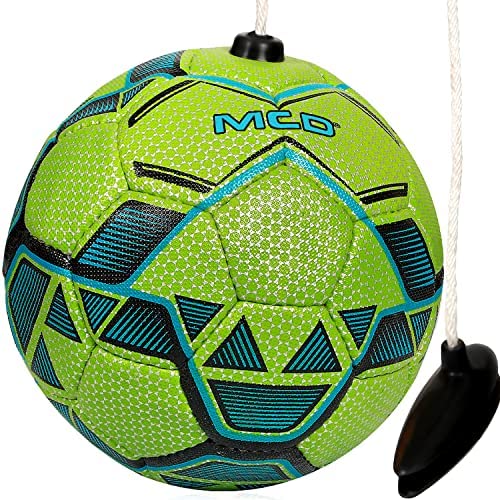 Mcd Football Kick Trainer For Kids And Adults Football On A String Football Training Equipment For Youth Kick Up Football Trainer With Ball Training Football On String For Solo Practice Training